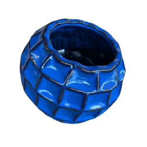 Bloempot scheef 'Dark blue'